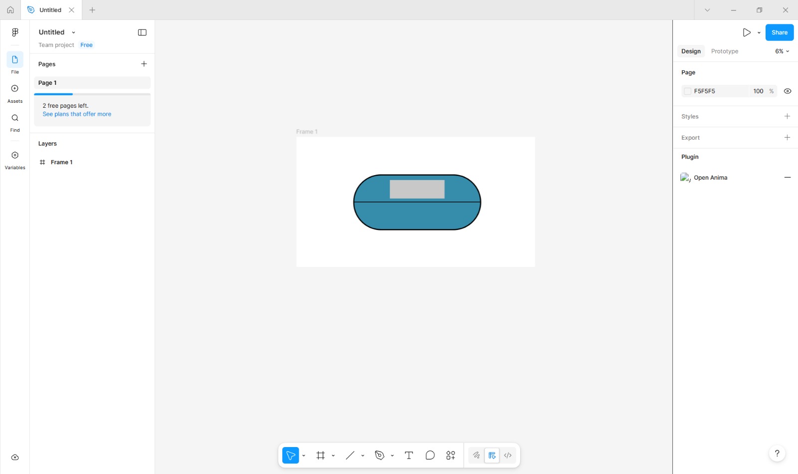 Rectangle for the screen